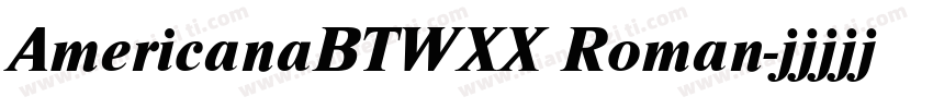AmericanaBTWXX Roman字体转换